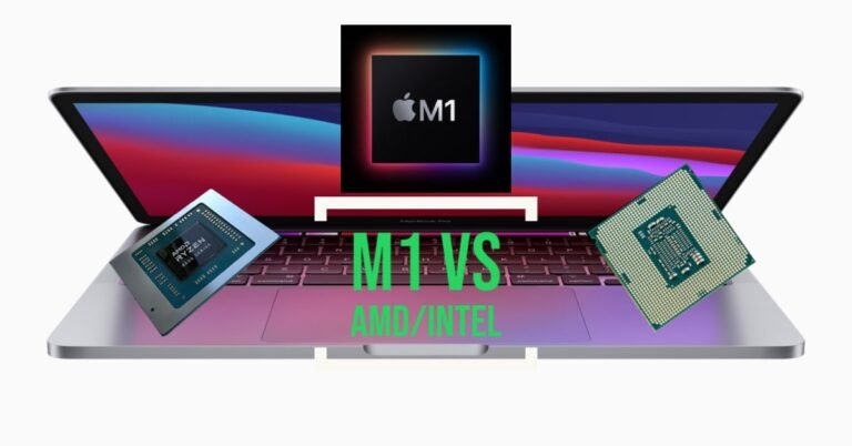 m1 vs intel vs amd