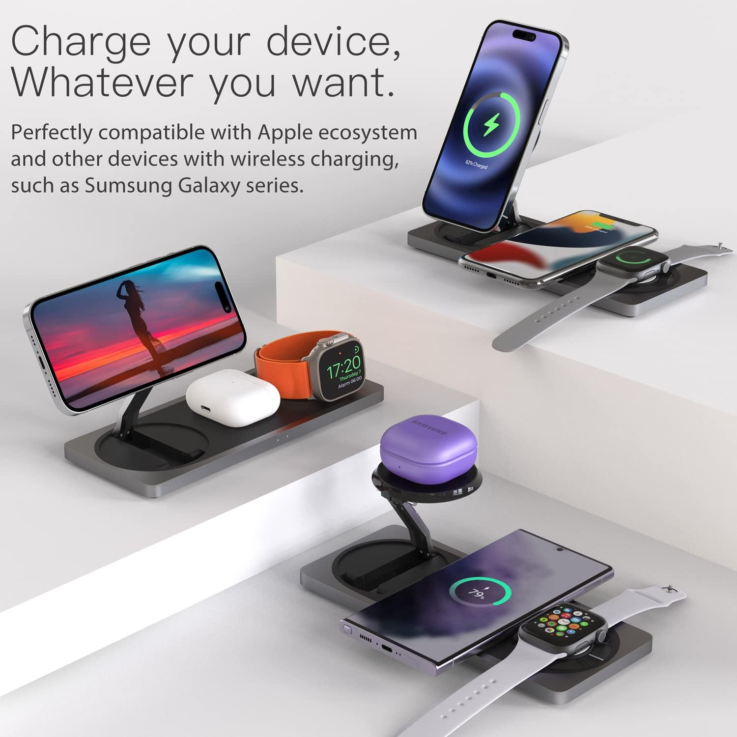 PETINO 3 in 1 Charging Station: Best Charging Pads for Multi-Device