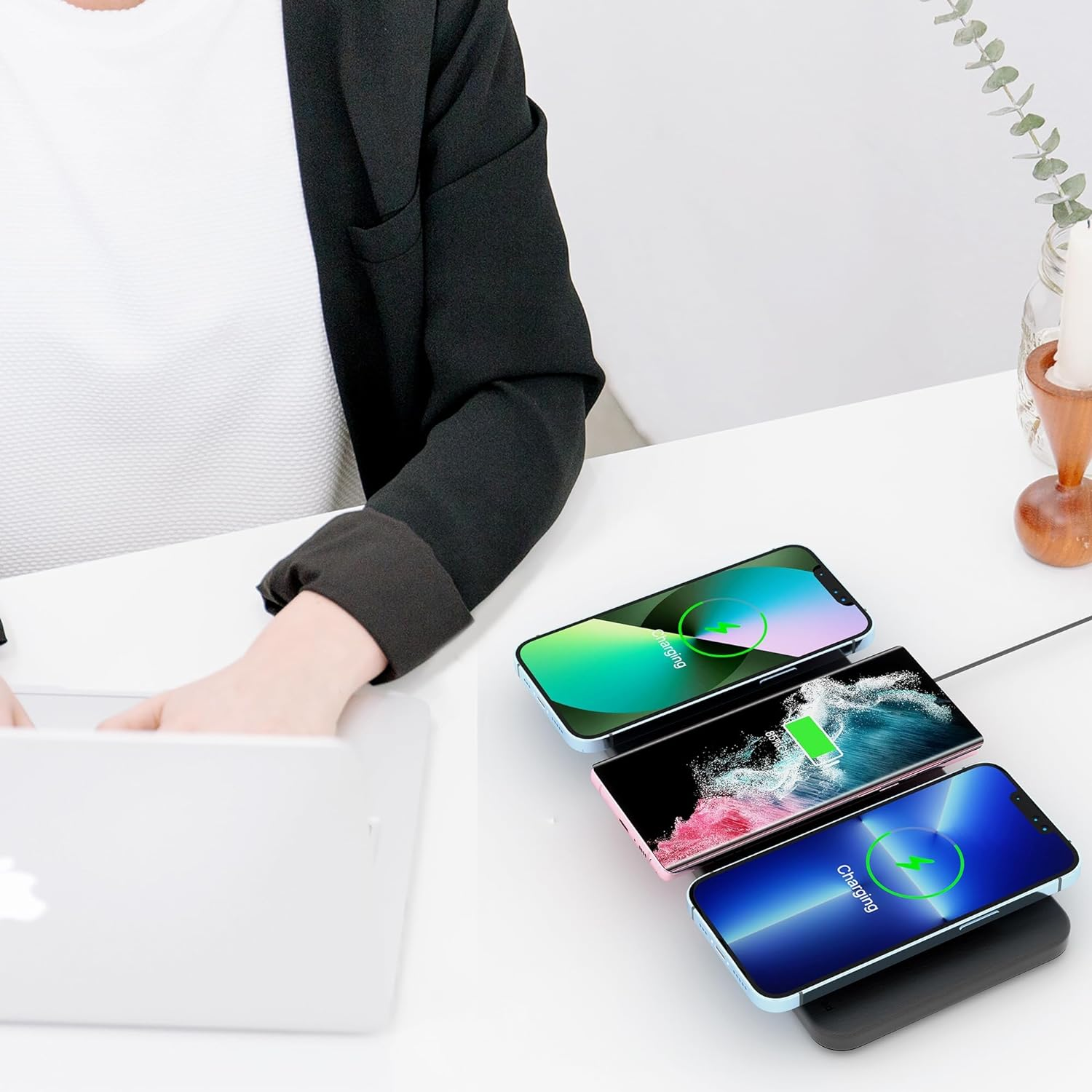 JE Make IT Simple Triple Wireless Charger Pad : Best Charging Pads for Multi-Device