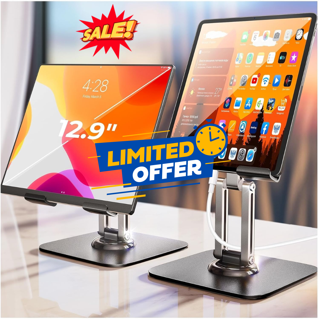 LISEN for iPad Stand Holder Adjustable Tablet Stand for Desk