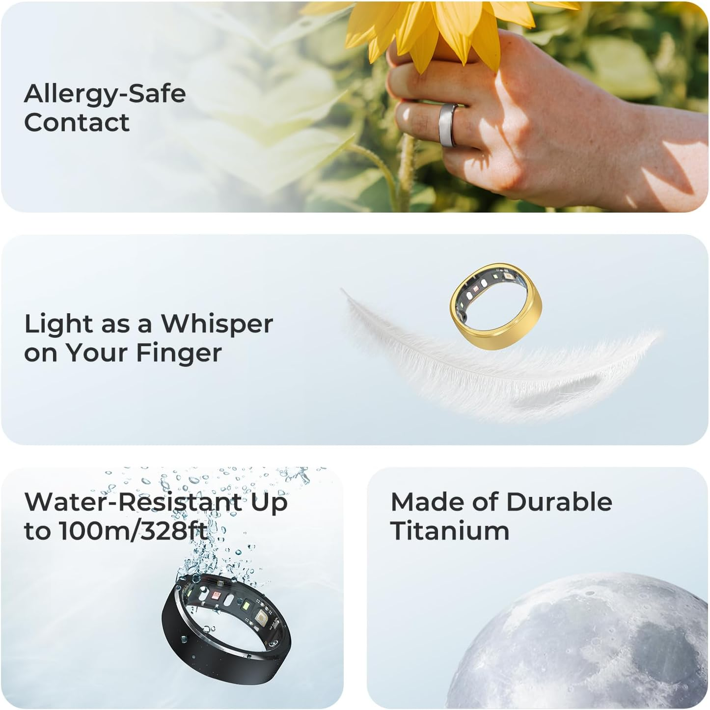 Waterproof Smart Ring