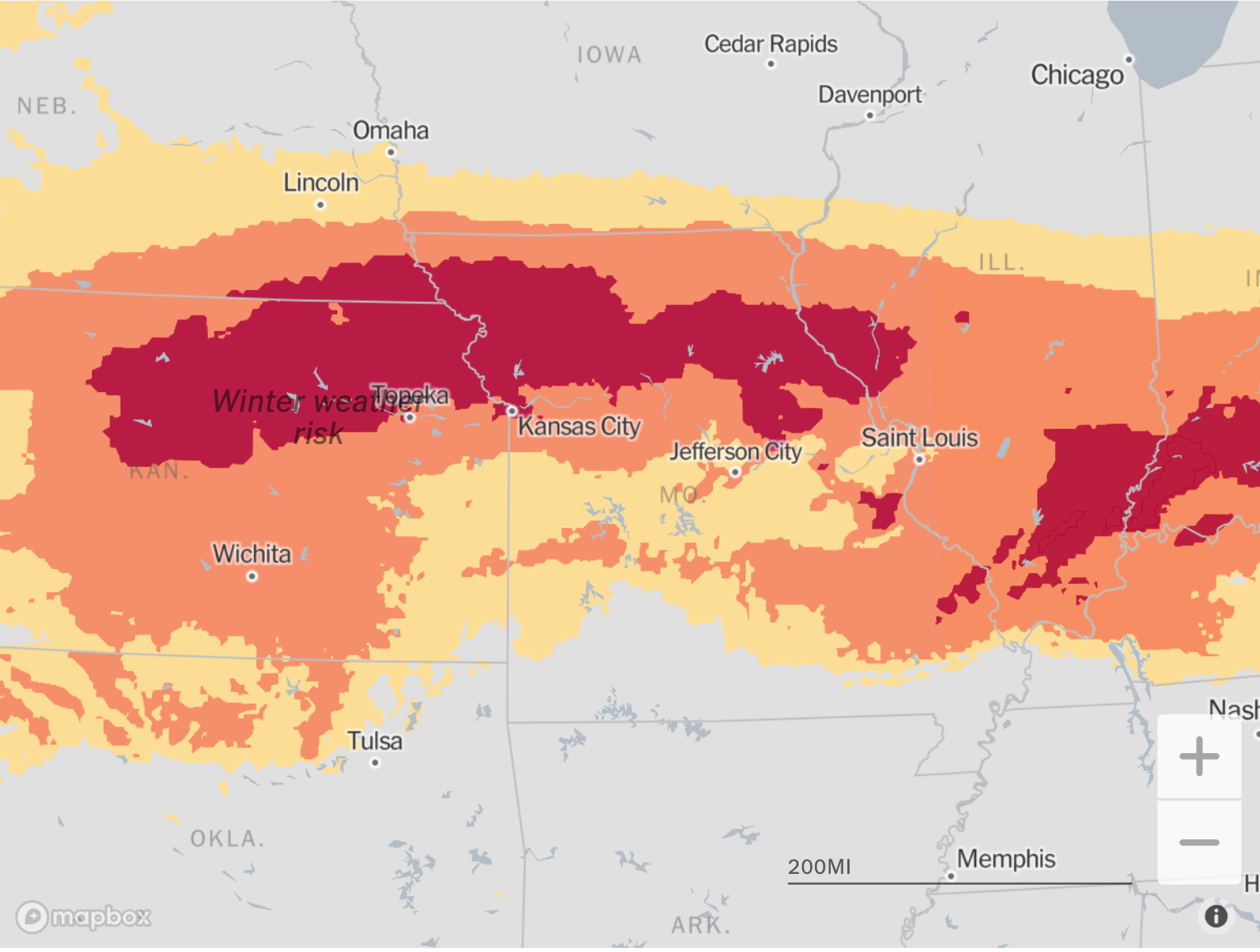 winter storm warning in usa