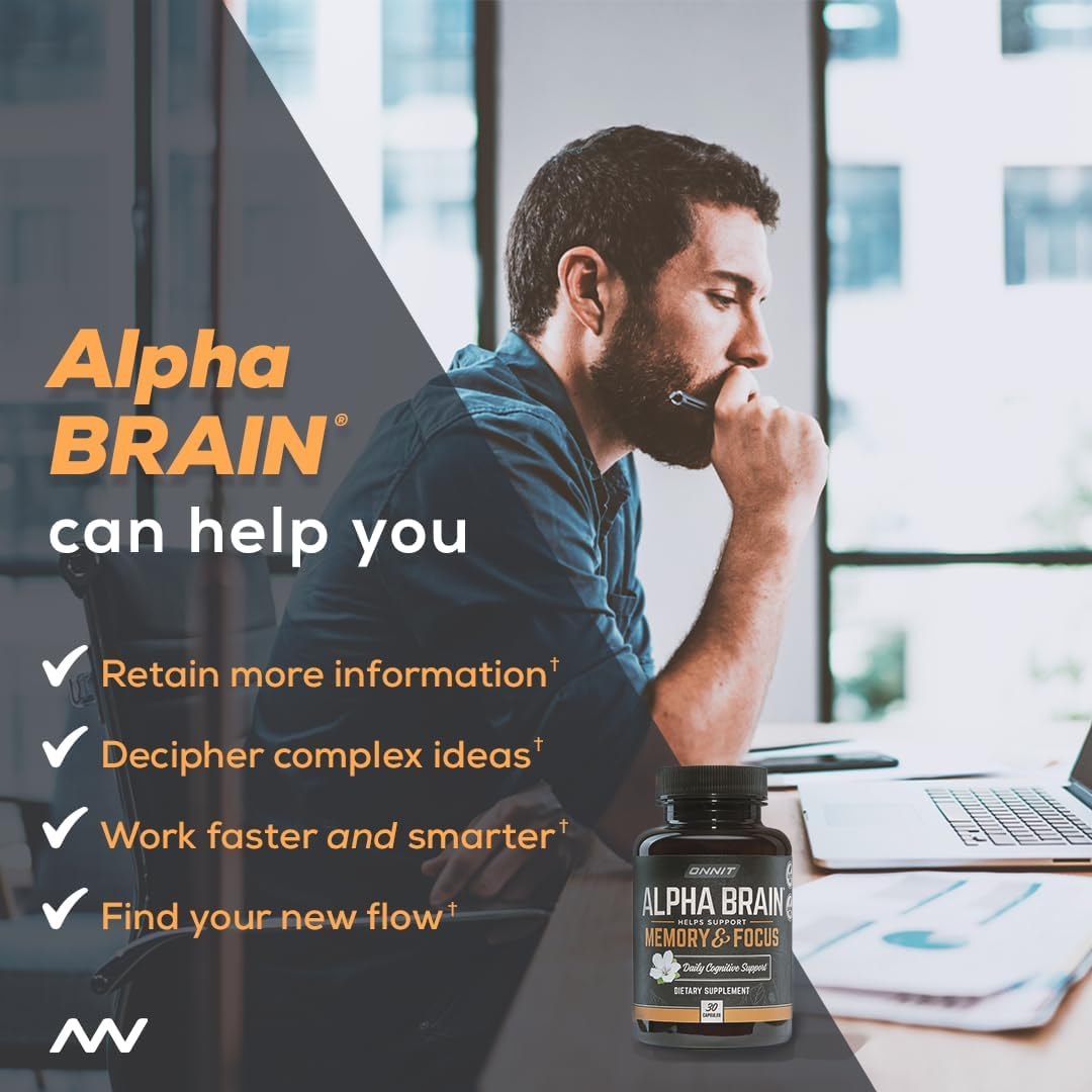 Looking for the best supplement for memory and cognitive enhancement? Here the ONNIT Alpha Brain, the trusted nootropic best brain supplement for both men and women